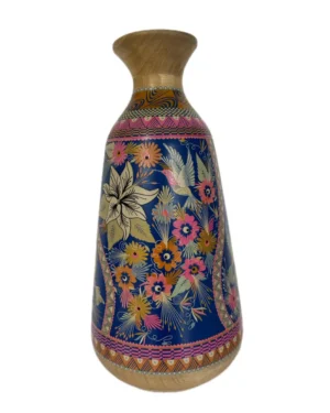 Jarron Floral Azul